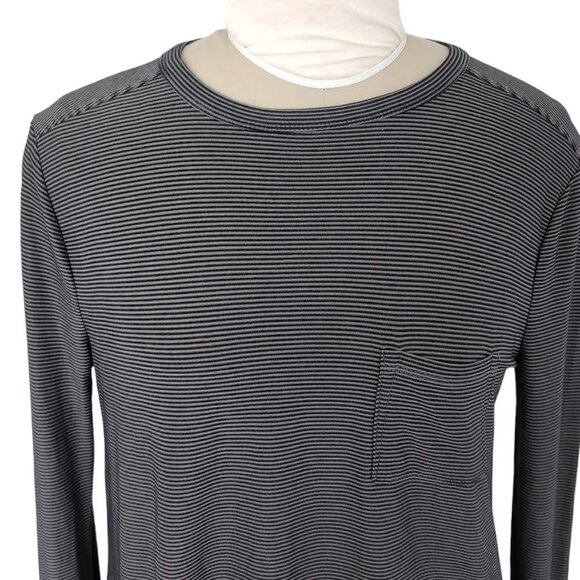 T Alexander Wang Striped Long Sleeve Modal Top - Picture 4 of 4